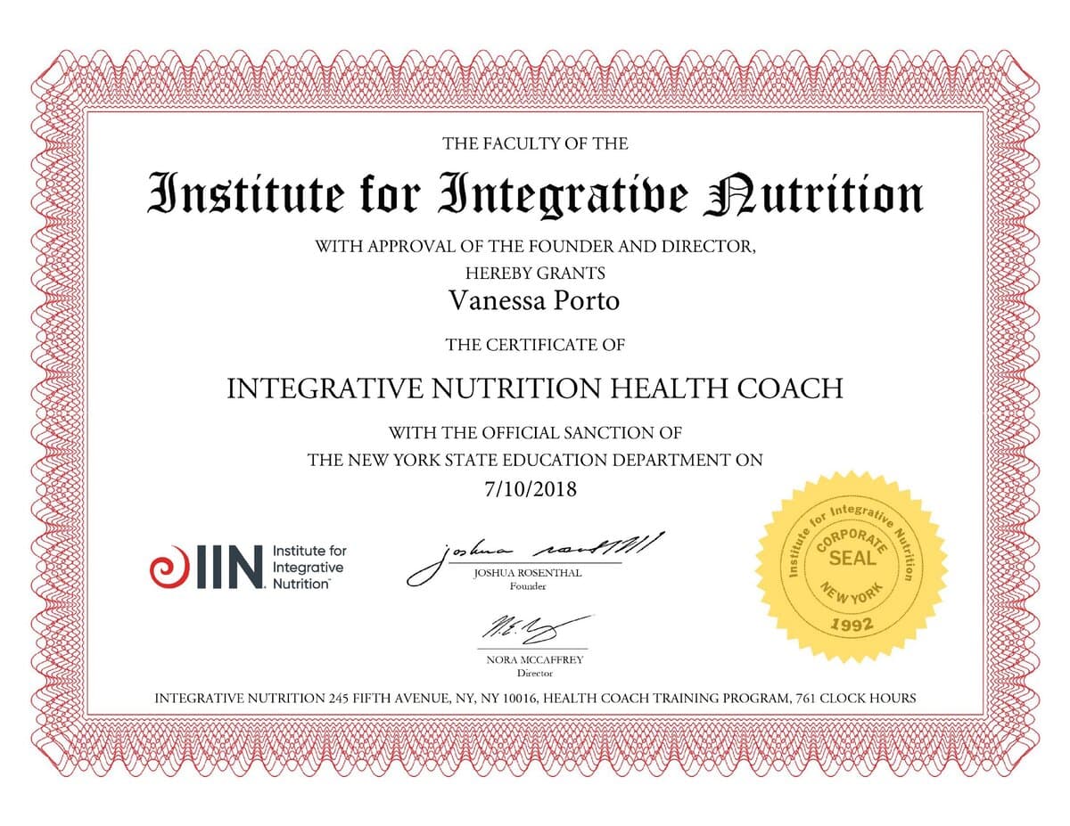 Integrative Nutrition Health Coach